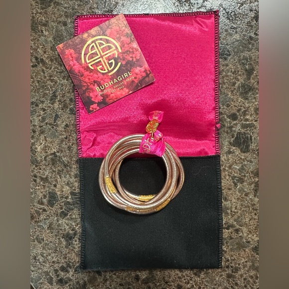 Rose Gold BuDha Girl All Weather Bangles - Picture 3 of 7